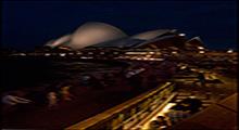 Otra vista del Sydney Opera House de noche