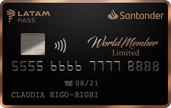 tarjeta de credito santander lanpass world member